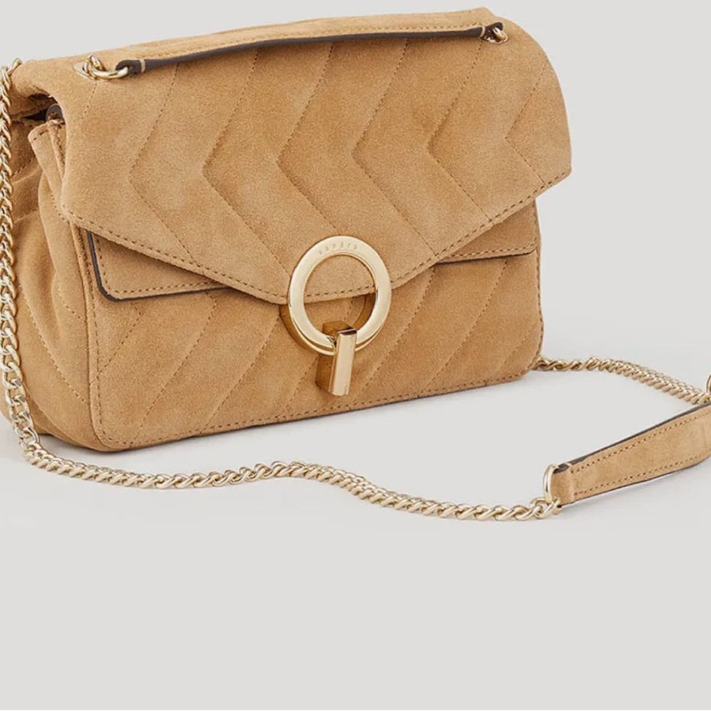 NWT Sandro Suede Handbag Yza - Picture 13 of 13